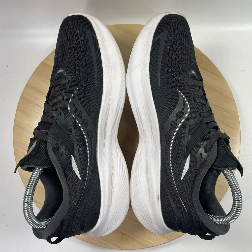 Saucony Ride 15 Women's Size 8.5 Running Shoes Comfort Black White S10729-05 - Picture 9 of 16